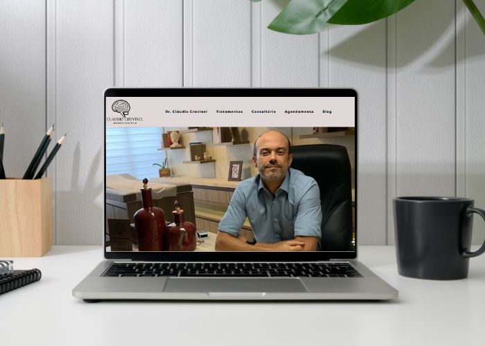 Exemplo de site médico personalizado que reflete a prática clínica e conecta pacientes
